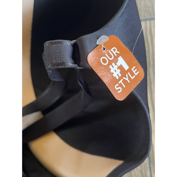 Warner's Women's This Is Not a Bra In Black Full-Coverage Wired Bra Size 38D NWT - Picture 6 of 7